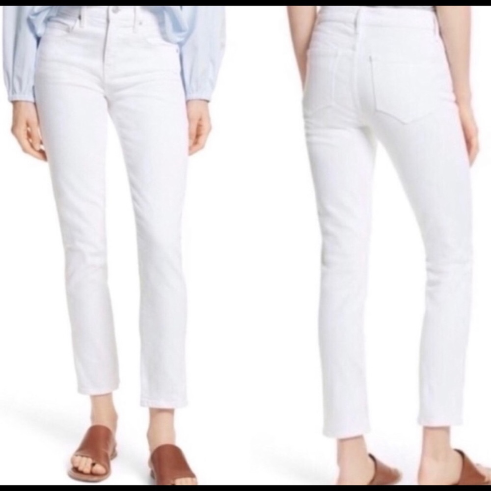 Vince White Skinny cropped jeans 27